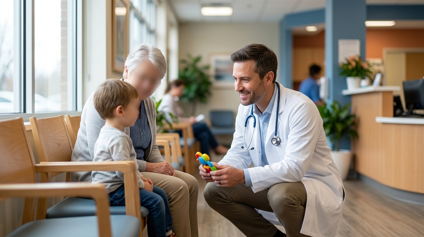 community involvement healthcare — friendly healthcare professional with patients — by Rosas Medical Center