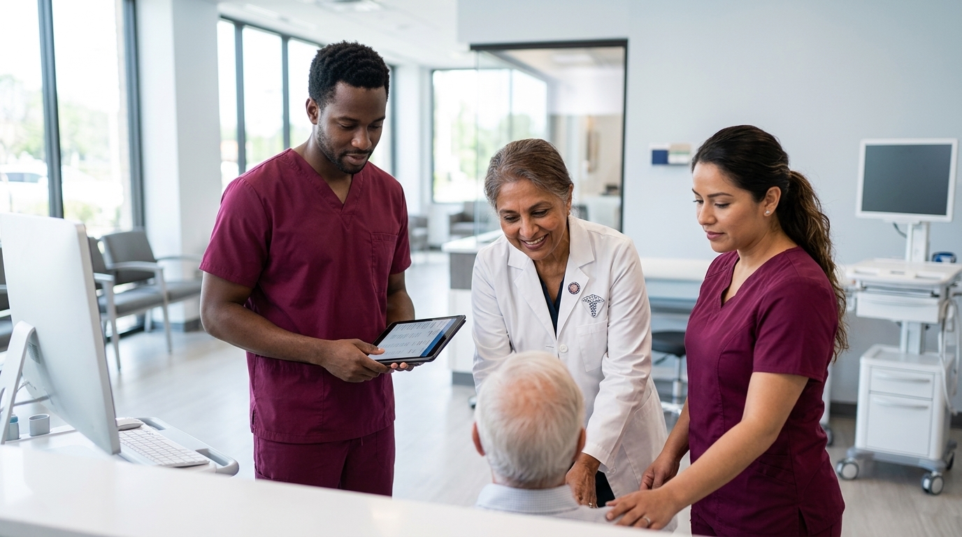 comprehensive care Sunrise — medical team assisting patient — by Rosas Medical Center