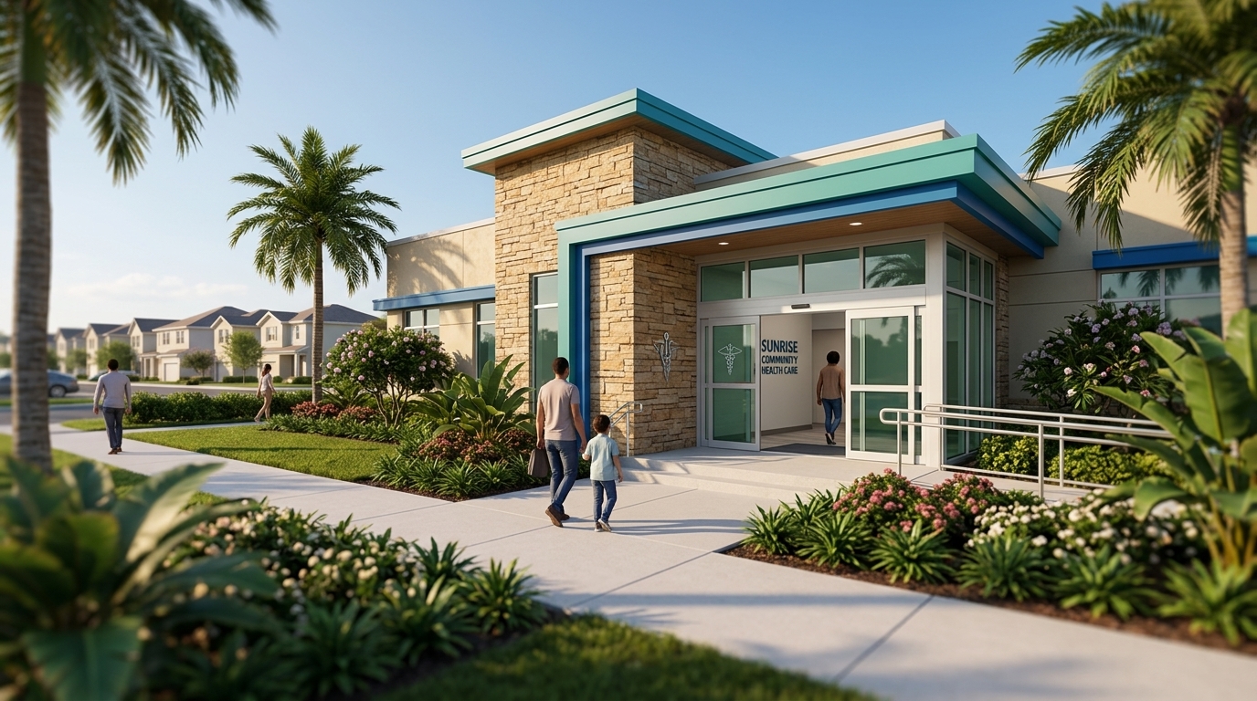 healthcare access in Sunrise — rosas medical center building in sunrise — by Rosas Medical Center