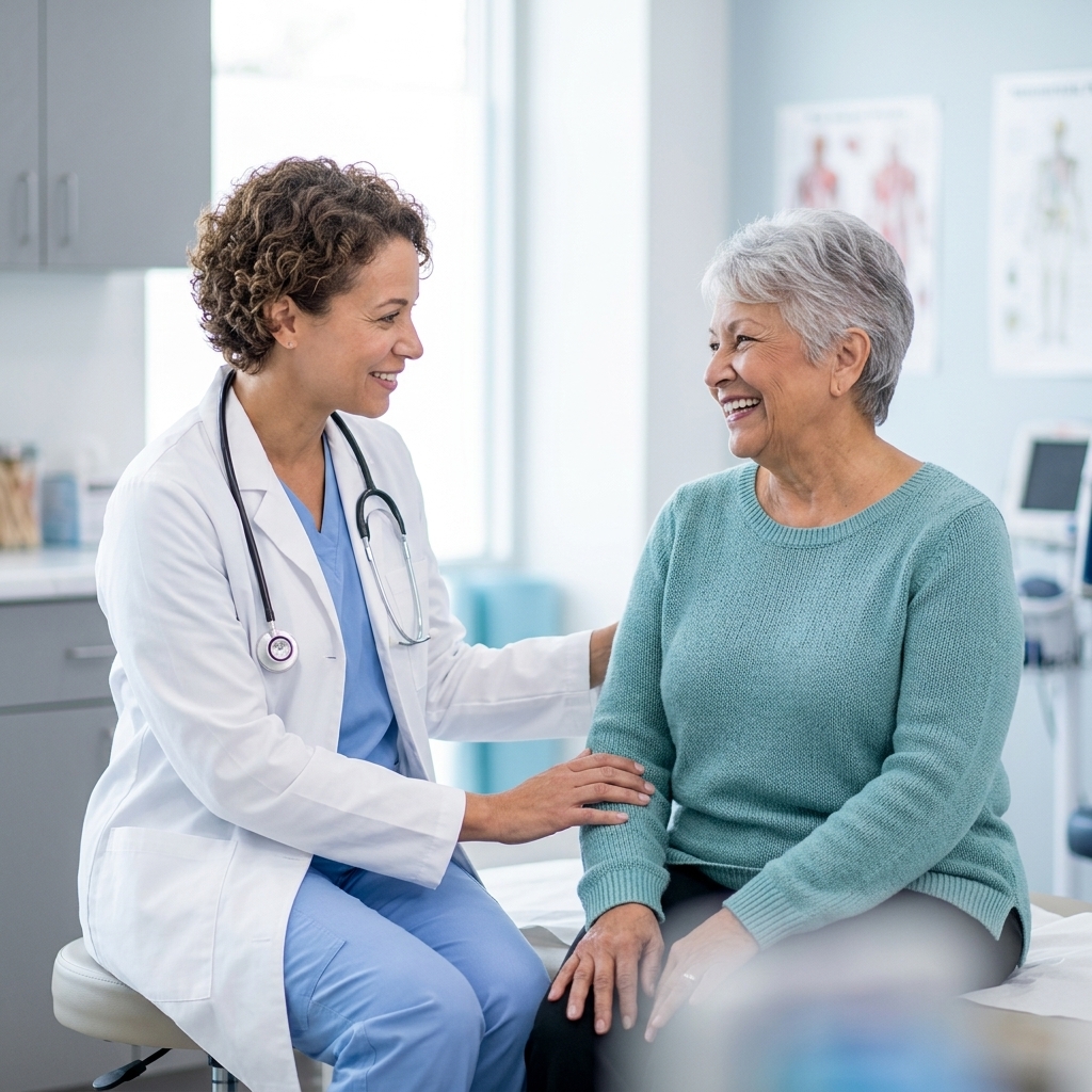 local healthcare Sunrise — provider with patient — by Rosas Medical Center