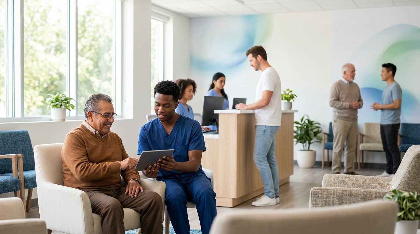 Why Men Avoid Doctors and Why They Shouldn't — men receiving healthcare at a welcoming medical center — by Rosas Medical Cent